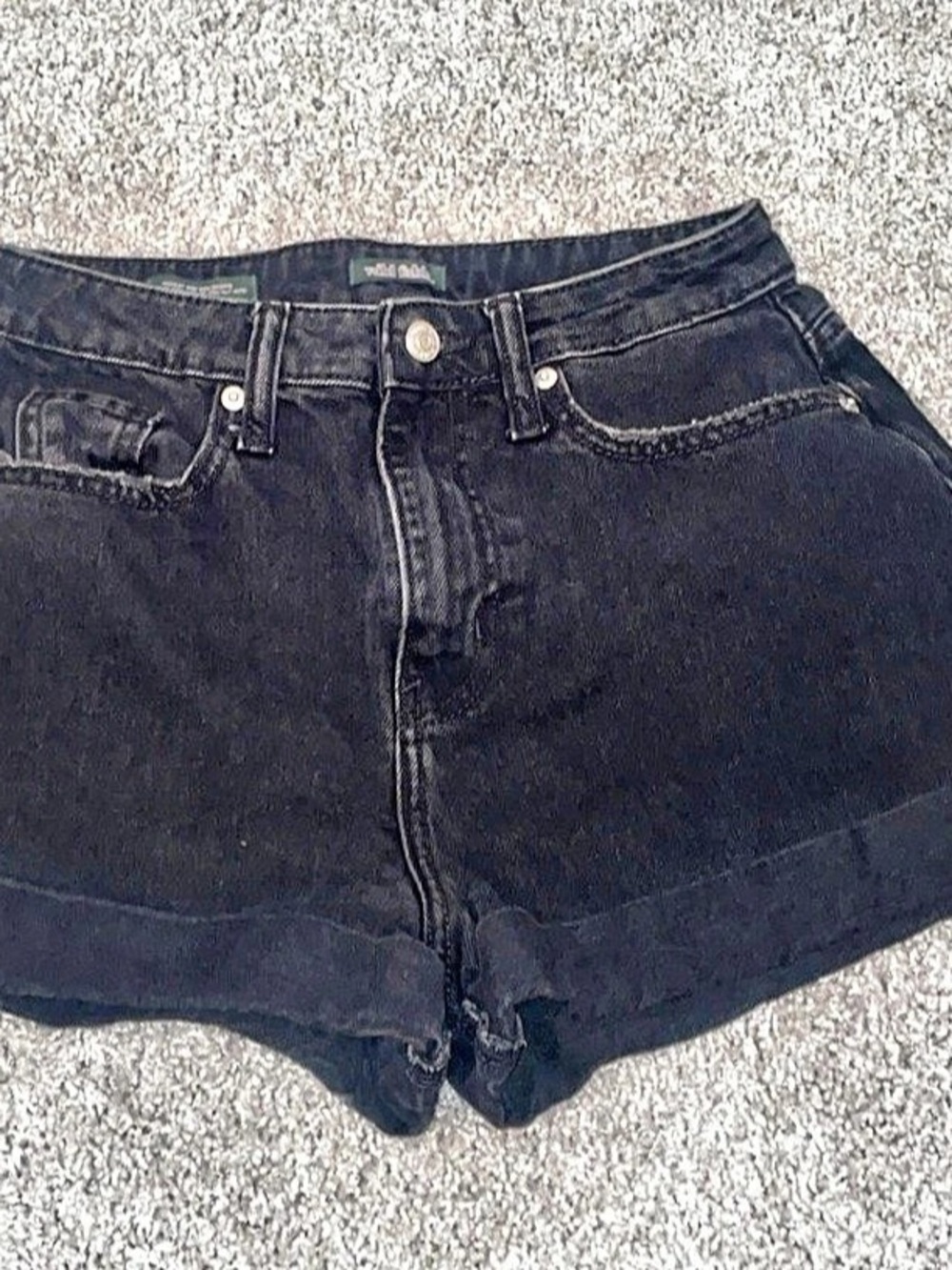 Wild Fable Highest Rise Mom Shorts Black Waist 26